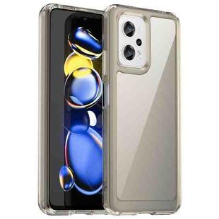 For Xiaomi Redmi Note 11T Pro+ 5G Candy Series TPU Phone Case(Transparent Grey)