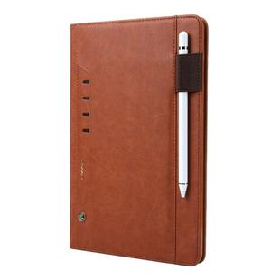 For Galaxy Tab A10.1 2019/T510 CMai2 Tmall Kaka Litchi Texture Horizontal Flip Leather Case with Holder & Card Slot & Photo Frame & Pen Slot(Brown)