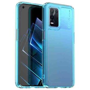 For Realme 8 5G Candy Series TPU Phone Case(Transparent Blue)