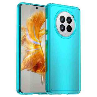 For Huawei Mate 50 Candy Series TPU Phone Case(Transparent Blue)