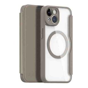 For iPhone 14 / iPhone 13 DUX DUCIS Skin X Pro Series Magsafe PC + TPU Phone Leather Case(Beige)