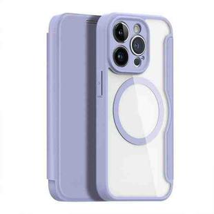 For iPhone 14 Pro DUX DUCIS Skin X Pro Series Magsafe PC + TPU Phone Leather Case(Purple)