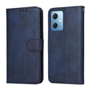 For Xiaomi Redmi Note 12 China Classic Calf Texture Flip Leather Case(Blue)