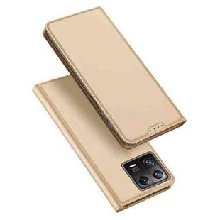 For Xiaomi 13 DUX DUCIS Skin Pro Series Horizontal Flip Phone Leather Case(Gold)