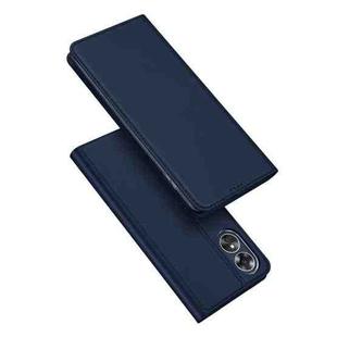 For OPPO A17 4G DUX DUCIS Skin Pro Series Horizontal Flip Phone Leather Case(Blue)
