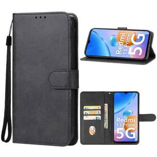 For Xiaomi Redmi 11 Prime 5G Leather Phone Case(Black)