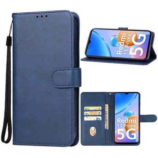 For Xiaomi Redmi 11 Prime 5G Leather Phone Case(Blue)
