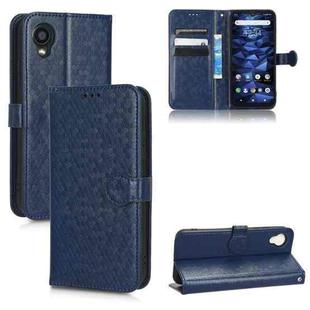 For Kyocera Digno BX2 Honeycomb Dot Texture Leather Phone Case(Blue)