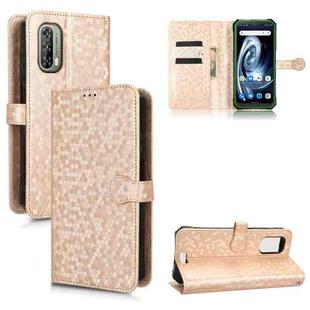 For Blackview BV7100 Honeycomb Dot Texture Leather Phone Case(Gold)