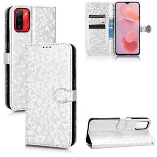 For Ulefone Note 12P Honeycomb Dot Texture Leather Phone Case(Silver)