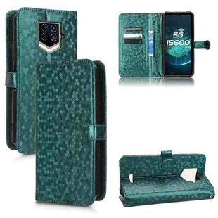 For Oukitel WP15 Honeycomb Dot Texture Leather Phone Case(Green)