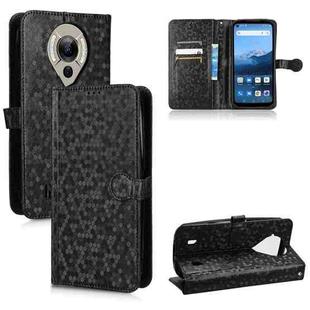 For Oukitel WP16 Honeycomb Dot Texture Leather Phone Case(Black)