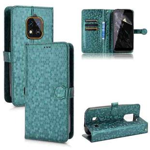 For Oukitel WP18 Honeycomb Dot Texture Leather Phone Case(Green)