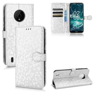 For Nokia C200 Honeycomb Dot Texture Leather Phone Case(Silver)