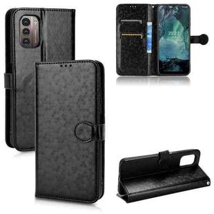 For Nokia G21 Honeycomb Dot Texture Leather Phone Case(Black)