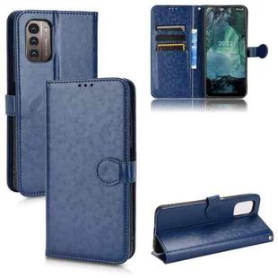 For Nokia G21 Honeycomb Dot Texture Leather Phone Case(Blue)