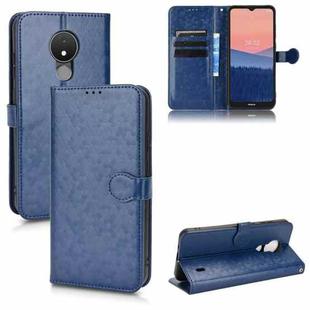 For Nokia C21 Honeycomb Dot Texture Leather Phone Case(Blue)