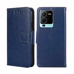 For vivo V25 Pro 5G Crystal Texture Horizontal Flip Leather Phone Case(Royal Blue)