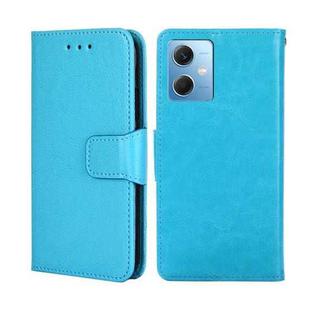 For Xiaomi Redmi Note 12 China Crystal Texture Horizontal Flip Leather Phone Case(Light Blue)