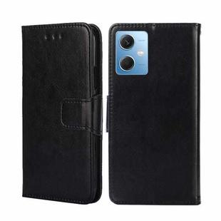 For Xiaomi Redmi Note 12 China Crystal Texture Horizontal Flip Leather Phone Case(Black)