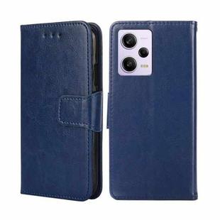 For Xiaomi Redmi Note 12 Pro 5G China Crystal Texture Horizontal Flip Leather Phone Case(Royal Blue)