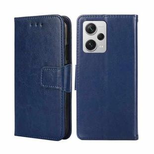 For Xiaomi Redmi Note 12 Pro+ China Crystal Texture Horizontal Flip Leather Phone Case(Royal Blue)