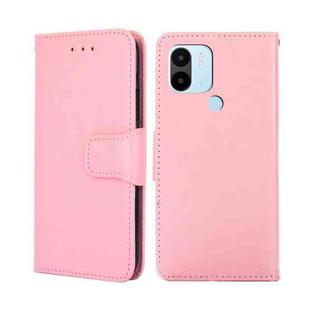 For Xiaomi Redmi A1+ 4G Crystal Texture Horizontal Flip Leather Phone Case(Pink)