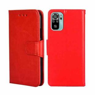 For Xiaomi Poco M5s 4G/Redmi Note 11 SE India Crystal Texture Horizontal Flip Leather Phone Case(Red)