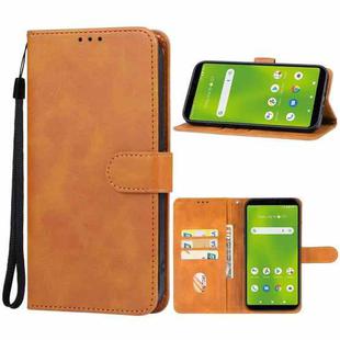 For Cricket Debut Smart Leather Phone Case(Brown)