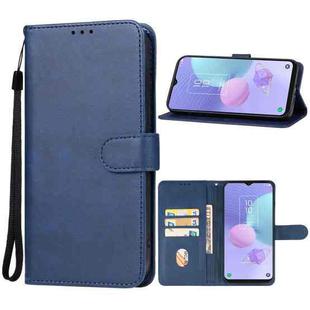 For TCL 405 / 406 / T506D Leather Phone Case(Blue)