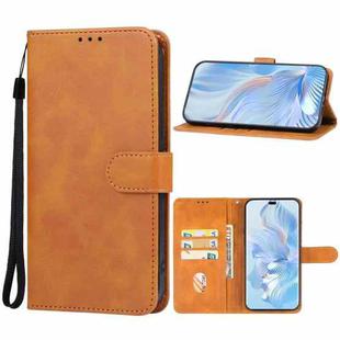 For Honor 80 Leather Phone Case(Brown)