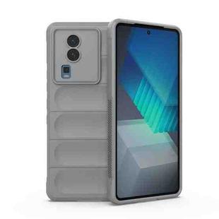 For vivo iQOO Neo7 Magic Shield TPU + Flannel Phone Case(Grey)