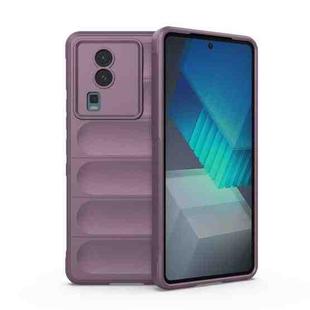 For vivo iQOO Neo7 Magic Shield TPU + Flannel Phone Case(Purple)