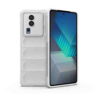 For vivo iQOO Neo7 Magic Shield TPU + Flannel Phone Case(White)