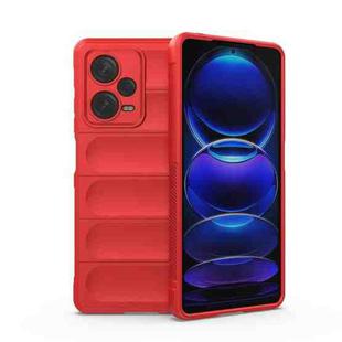 For Xiaomi Redmi Note 12 Pro+ China / Global Magic Shield TPU + Flannel Phone Case(Red)