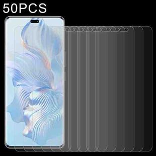 For Honor 80 / 80 SE 50pcs 0.26mm 9H 2.5D Tempered Glass Film