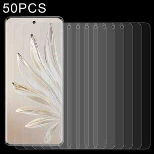 For Honor 80 Pro 50pcs 0.26mm 9H 2.5D Tempered Glass Film