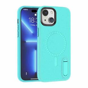 For iPhone 14 Terminator Shockproof Phone Case with Holder(Mint Green)