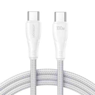JOYROOM 100W Type-C to Type-C Surpass Series Fast Charging Data Cable, Length:1.2m(White)