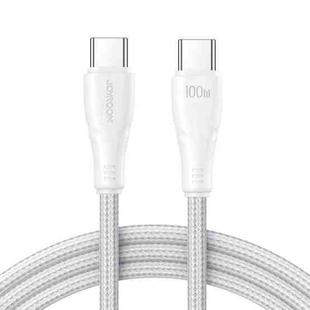 JOYROOM 100W Type-C to Type-C Surpass Series Fast Charging Data Cable, Length:2m(White)