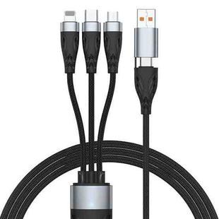 ADC-008 100W USB/Type-C to Type-C + 8 Pin + Micro USB Two to Three Fully Compatible Fast Charge Data Cable, Length:1.2m