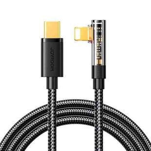 JOYROOM S-CL020A6 20W Type-C to 8 Pin Elbow Fast Charging Data Cable, Length:1.2m(Black)