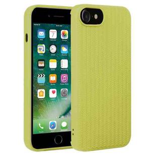 For iPhone SE 2022 / SE 2020 / 7 / 8 Weave Texture Silicone Phone Case(Green)