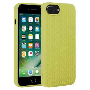 For iPhone 7 Plus / 8 Plus Weave Texture Silicone Phone Case(Green)