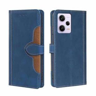 For Xiaomi Redmi Note 12 Pro 5G China Skin Feel Magnetic Buckle Leather Phone Case(Blue)