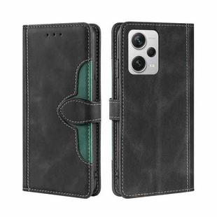 For Xiaomi Redmi Note 12 Pro+ China Skin Feel Magnetic Buckle Leather Phone Case(Black)