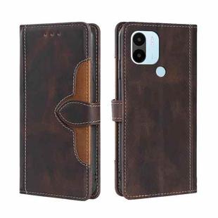 For Xiaomi Redmi A1+ 4G Skin Feel Magnetic Buckle Leather Phone Case(Brown)