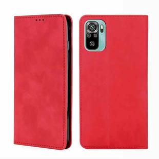 For Xiaomi Redmi Note 11 SE India / Poco M5S 4G Skin Feel Magnetic Horizontal Flip Leather Phone Case(Red)