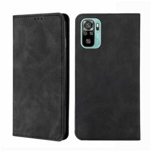 For Xiaomi Redmi Note 11 SE India / Poco M5S 4G Skin Feel Magnetic Horizontal Flip Leather Phone Case(Black)
