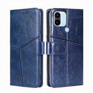 For Xiaomi Redmi A1+ 4G Geometric Stitching Horizontal Flip Leather Phone Case(Blue)